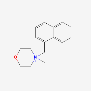 molecular formula C17H20NO+ B14262627 4-Ethenyl-4-[(naphthalen-1-yl)methyl]morpholin-4-ium CAS No. 138416-19-0