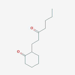 2-(3-Oxoheptyl)cyclohexan-1-one