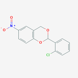 2-(2-Chlorophenyl)-6-nitro-2H,4H-1,3-benzodioxine