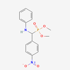 Phosphonic acid, [(4-nitrophenyl)(phenylamino)methyl]-, dimethyl ester