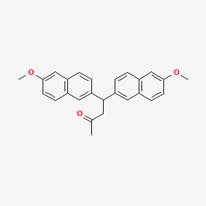 4,4-Bis(6-methoxynaphthalen-2-yl)butan-2-one