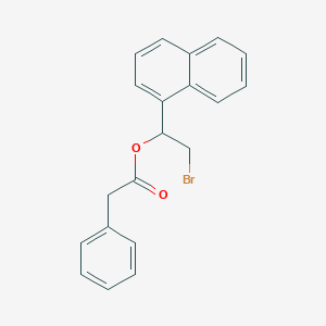 molecular formula C20H17BrO2 B14262746 2-Bromo-1-(naphthalen-1-yl)ethyl phenylacetate CAS No. 189164-96-3