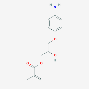 molecular formula C13H17NO4 B14262756 3-(4-Aminophenoxy)-2-hydroxypropyl 2-methylprop-2-enoate CAS No. 140627-12-9