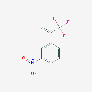 molecular formula C9H6F3NO2 B14262838 1-Nitro-3-(3,3,3-trifluoroprop-1-en-2-yl)benzene CAS No. 136476-19-2