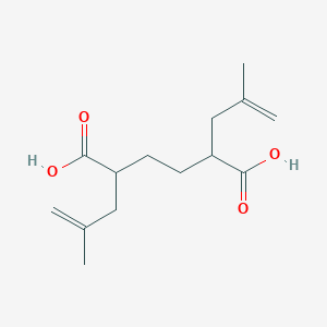 molecular formula C14H22O4 B14262851 2,5-Bis(2-methylprop-2-en-1-yl)hexanedioic acid CAS No. 143466-12-0