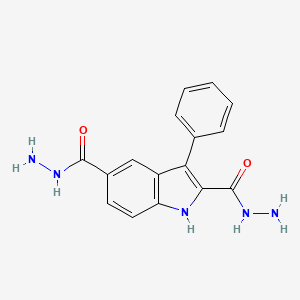 3-Phenyl-1H-indole-2,5-dicarbohydrazide