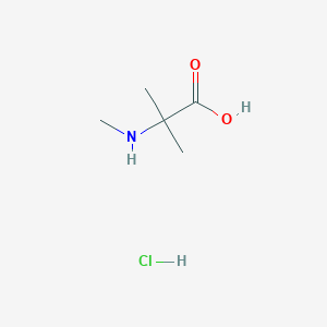 molecular formula C5H12ClNO2 B1426286 2-甲基-2-(甲基氨基)丙酸盐酸盐 CAS No. 1223405-15-9
