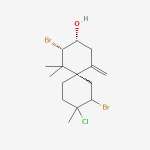 (2s,3r,6s)-2,8-Dibromo-9-chloro-1,1,9-trimethyl-5-methylidenespiro[5.5]undecan-3-ol