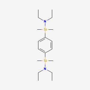 molecular formula C18H36N2Si2 B14262868 (1,4-Phenylene)bis(N,N-diethyl-1,1-dimethylsilanamine) CAS No. 156578-46-0