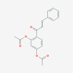 molecular formula C19H16O5 B14262885 4-(3-Phenylacryloyl)-1,3-phenylene diacetate CAS No. 185300-80-5