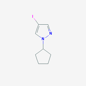 molecular formula C8H11IN2 B1426290 1-Cyclopentyl-4-iodo-1H-pyrazole CAS No. 1194377-14-4