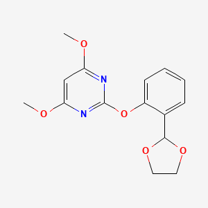 2-[2-(1,3-Dioxolan-2-yl)phenoxy]-4,6-dimethoxypyrimidine