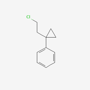 molecular formula C11H13Cl B14262926 [1-(2-Chloroethyl)cyclopropyl]benzene CAS No. 189098-52-0