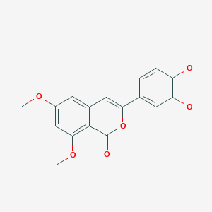 molecular formula C19H18O6 B14262942 3-(3,4-Dimethoxyphenyl)-6,8-dimethoxy-1H-2-benzopyran-1-one CAS No. 151698-55-4