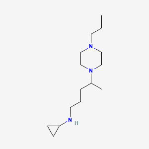 molecular formula C15H31N3 B1426297 N-[4-(4-propylpiperazin-1-yl)pentyl]cyclopropanamine CAS No. 1284821-05-1