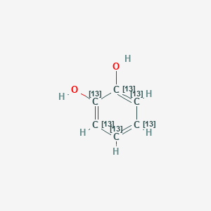 molecular formula C6H6O2 B142630 (1,2,3,4,5,6-13C6)Cyclohexa-2,4,6-triene-1,2-diol CAS No. 115881-16-8