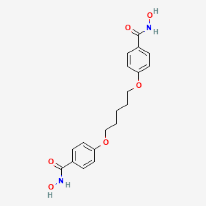 molecular formula C19H22N2O6 B14263000 4,4'-[Pentane-1,5-diylbis(oxy)]bis(N-hydroxybenzamide) CAS No. 156695-51-1