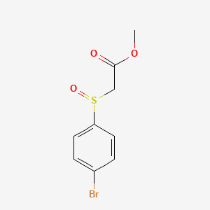 molecular formula C9H9BrO3S B1426301 Methyl 2-(4-bromobenzenesulfinyl)acetate CAS No. 63216-00-2