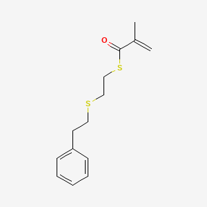 S-{2-[(2-Phenylethyl)sulfanyl]ethyl} 2-methylprop-2-enethioate