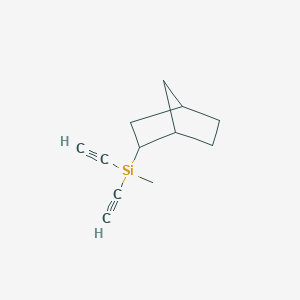 molecular formula C12H16Si B14263047 (Bicyclo[2.2.1]heptan-2-yl)(diethynyl)methylsilane CAS No. 138709-26-9