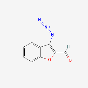 molecular formula C9H5N3O2 B14263064 3-Azido-1-benzofuran-2-carbaldehyde CAS No. 160349-69-9