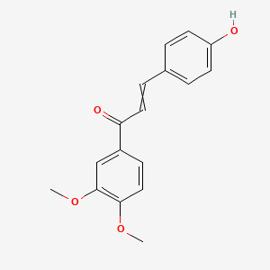 molecular formula C17H16O4 B14263065 1-(3,4-Dimethoxyphenyl)-3-(4-hydroxyphenyl)prop-2-en-1-one CAS No. 137580-98-4