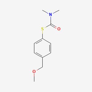 molecular formula C11H15NO2S B1426312 1-{[4-(甲氧基甲基)苯基]硫代}-N,N-二甲基甲酰胺 CAS No. 1354951-42-0