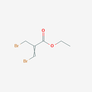 molecular formula C6H8Br2O2 B14263131 Ethyl 3-bromo-2-(bromomethyl)prop-2-enoate CAS No. 139060-14-3