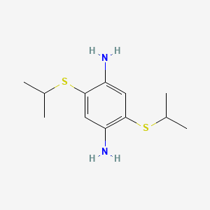 molecular formula C12H20N2S2 B14263135 2,5-Bis[(propan-2-yl)sulfanyl]benzene-1,4-diamine CAS No. 138939-22-7