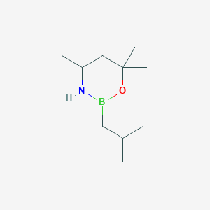 2H-1,3,2-Oxazaborine, tetrahydro-4,6,6-trimethyl-2-(2-methylpropyl)-