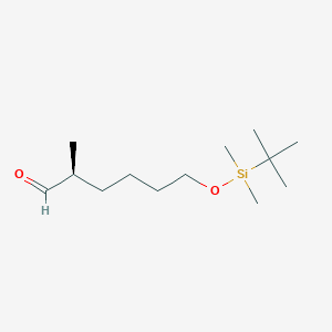 molecular formula C13H28O2Si B14263232 (2S)-6-{[tert-Butyl(dimethyl)silyl]oxy}-2-methylhexanal CAS No. 185148-99-6