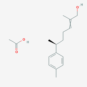 molecular formula C17H26O3 B14263252 acetic acid;(6S)-2-methyl-6-(4-methylphenyl)hept-2-en-1-ol CAS No. 163254-77-1