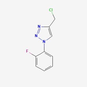 molecular formula C9H7ClFN3 B1426328 4-(氯甲基)-1-(2-氟苯基)-1H-1,2,3-三唑 CAS No. 1247436-19-6