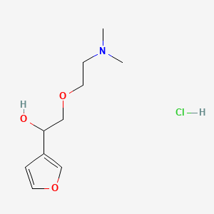 alpha-((2-(Dimethylamino)ethoxy)methyl)-3-furanmethanol hydrochloride