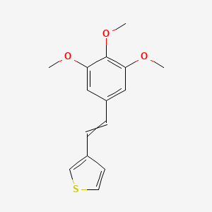 3-[2-(3,4,5-Trimethoxyphenyl)ethenyl]thiophene