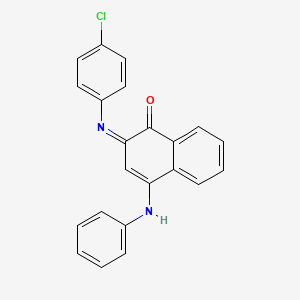 (2Z)-4-Anilino-2-[(4-chlorophenyl)imino]naphthalen-1(2H)-one