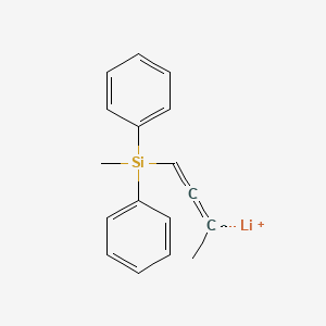 molecular formula C17H17LiSi B14263328 Lithium 4-[methyl(diphenyl)silyl]buta-2,3-dien-2-ide CAS No. 185027-07-0