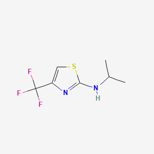 N-propan-2-yl-4-(trifluoromethyl)-1,3-thiazol-2-amine