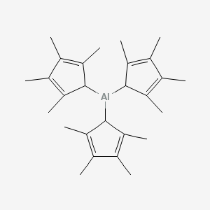 Tris(2,3,4,5-tetramethylcyclopenta-2,4-dien-1-YL)alumane