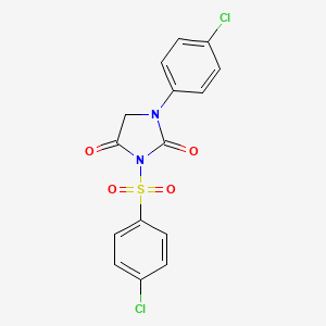 1-(4-Chlorophenyl)-3-(4-chlorophenyl)sulfonylimidazolidine-2,4-dione