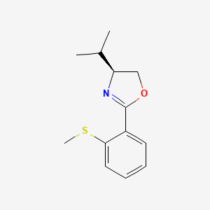 (4S)-2-[2-(Methylsulfanyl)phenyl]-4-(propan-2-yl)-4,5-dihydro-1,3-oxazole