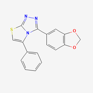 3-(1,3-Benzodioxol-5-yl)-5-phenylthiazolo(2,3-c)-1,2,4-triazole