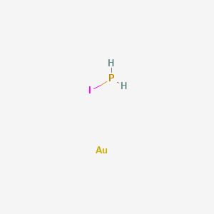 Phosphinous iodide--gold (1/1)