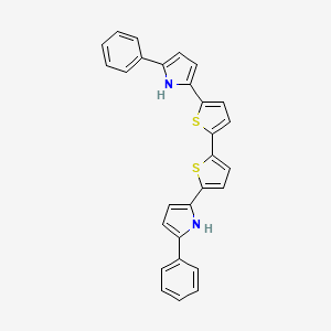 2,2'-([2,2'-Bithiophene]-5,5'-diyl)bis(5-phenyl-1H-pyrrole)