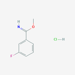 Methyl 3-fluorobenzenecarboximidate;hydrochloride