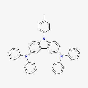 9-(4-Methylphenyl)-N~3~,N~3~,N~6~,N~6~-tetraphenyl-9H-carbazole-3,6-diamine