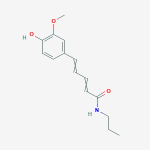 5-(4-hydroxy-3-methoxyphenyl)-N-propylpenta-2,4-dienamide