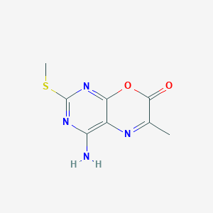 4-Amino-6-methyl-2-(methylsulfanyl)-7H-pyrimido[4,5-b][1,4]oxazin-7-one