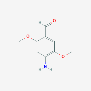 molecular formula C9H11NO3 B14263676 4-Amino-2,5-dimethoxybenzaldehyde CAS No. 161039-59-4