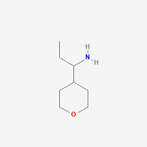 molecular formula C8H17NO B1426368 1-(氧杂环-4-基)丙烷-1-胺 CAS No. 854697-14-6
